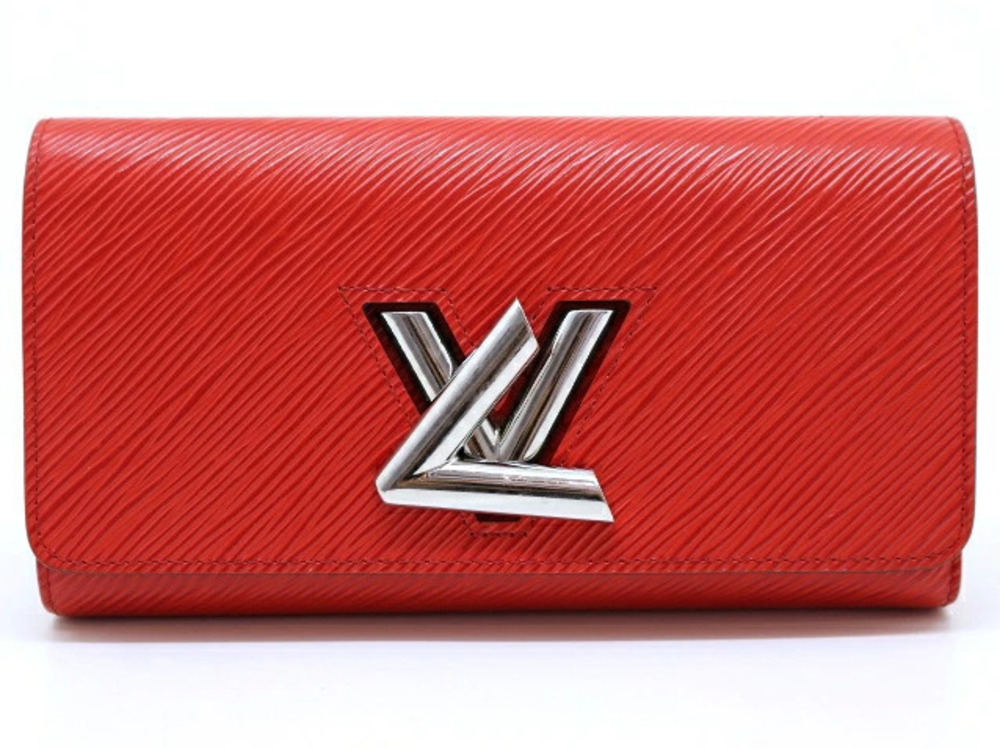 LOUIS VUITTON Portefeuille Twist Long Wallet Epi Coquelicot Red